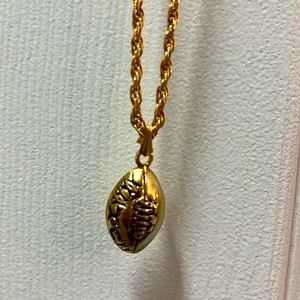 Rugby Ball Necklace